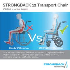 Strongback Excursion 12 Transport Wheelchair Strongback Excursion 12 Transport Wheelchair