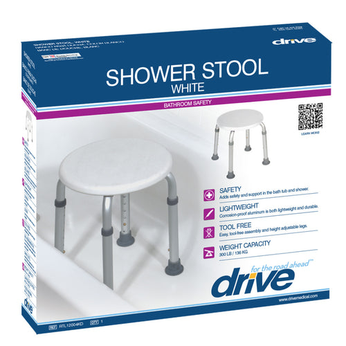 Shower Stool - White