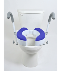 MOBB 4 Inch Adjustable Raised Toilet Seat