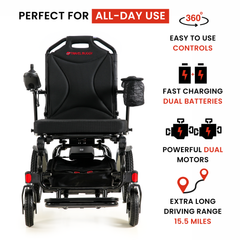 Travel Buggy CITY 2 PLUS Folding Portable Power Wheelchair