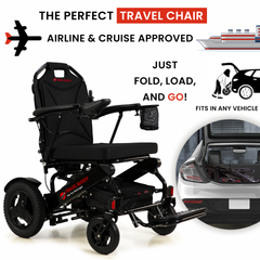 Travel Buggy CITY 2 PLUS Folding Portable Power Wheelchair