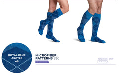 Microfiber Patterns 830 Compression Socks