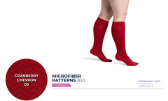 Microfiber Patterns 830 Compression Socks