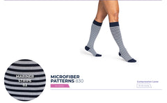 Microfiber Patterns 830 Compression Socks