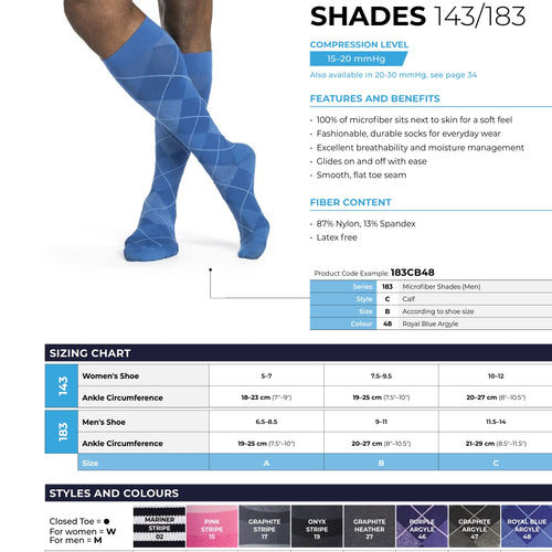 Sigvaris Microfiber Shades 15-20 mmHg