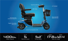 Pride Revo 2.0 4 Wheel Travel Mobility Scooter
